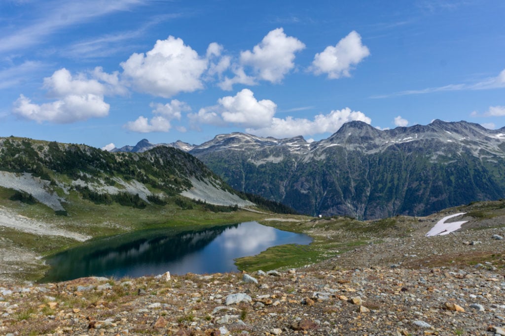 Russet Lake on the Singing Pass Trail in Whistler, BC
