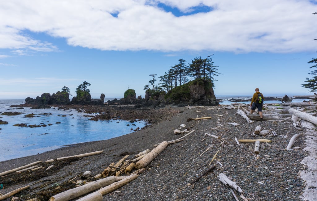 Sea stacks at Cape Scott Provincial Park