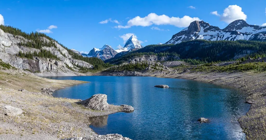 View of Mount Assiniboine from Og Lake