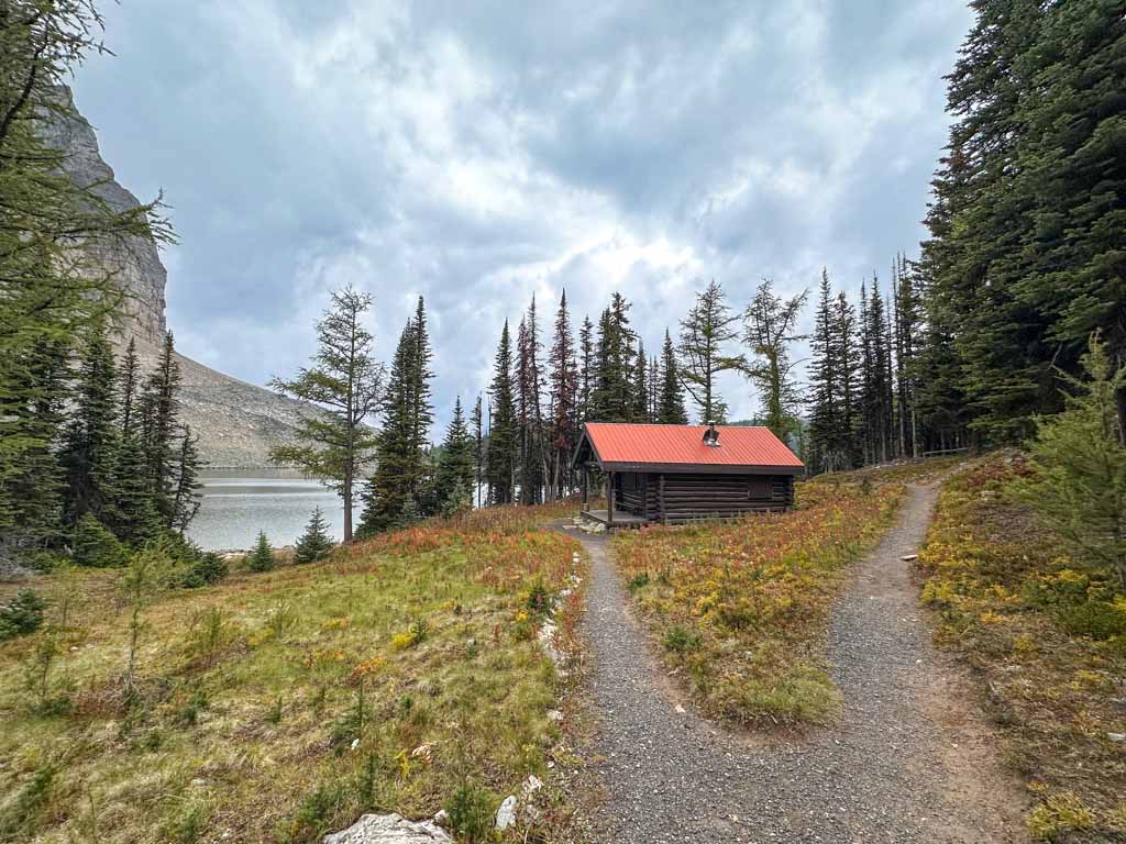 Historic cabin at Sunburst Lake